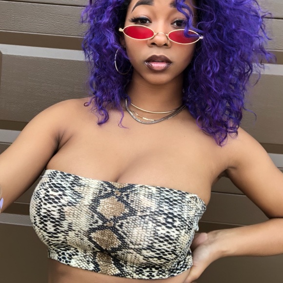 Snake skin tube top - Picture 1 of 4